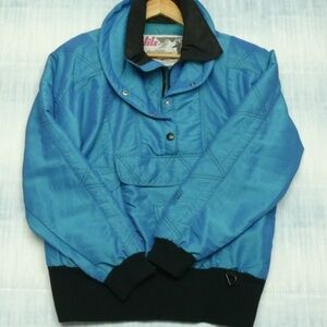 NILS Ski Jacket Size 10 Vintage 90s Blue Made in USA